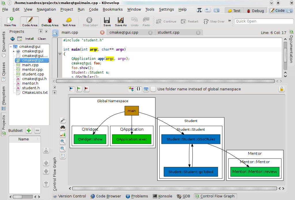 Combined clustering by class and namespace names